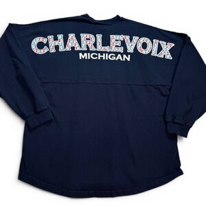 Spirit Charlevoix Michigan Long Sleeve Graphic Sweatshirt Women’s Large